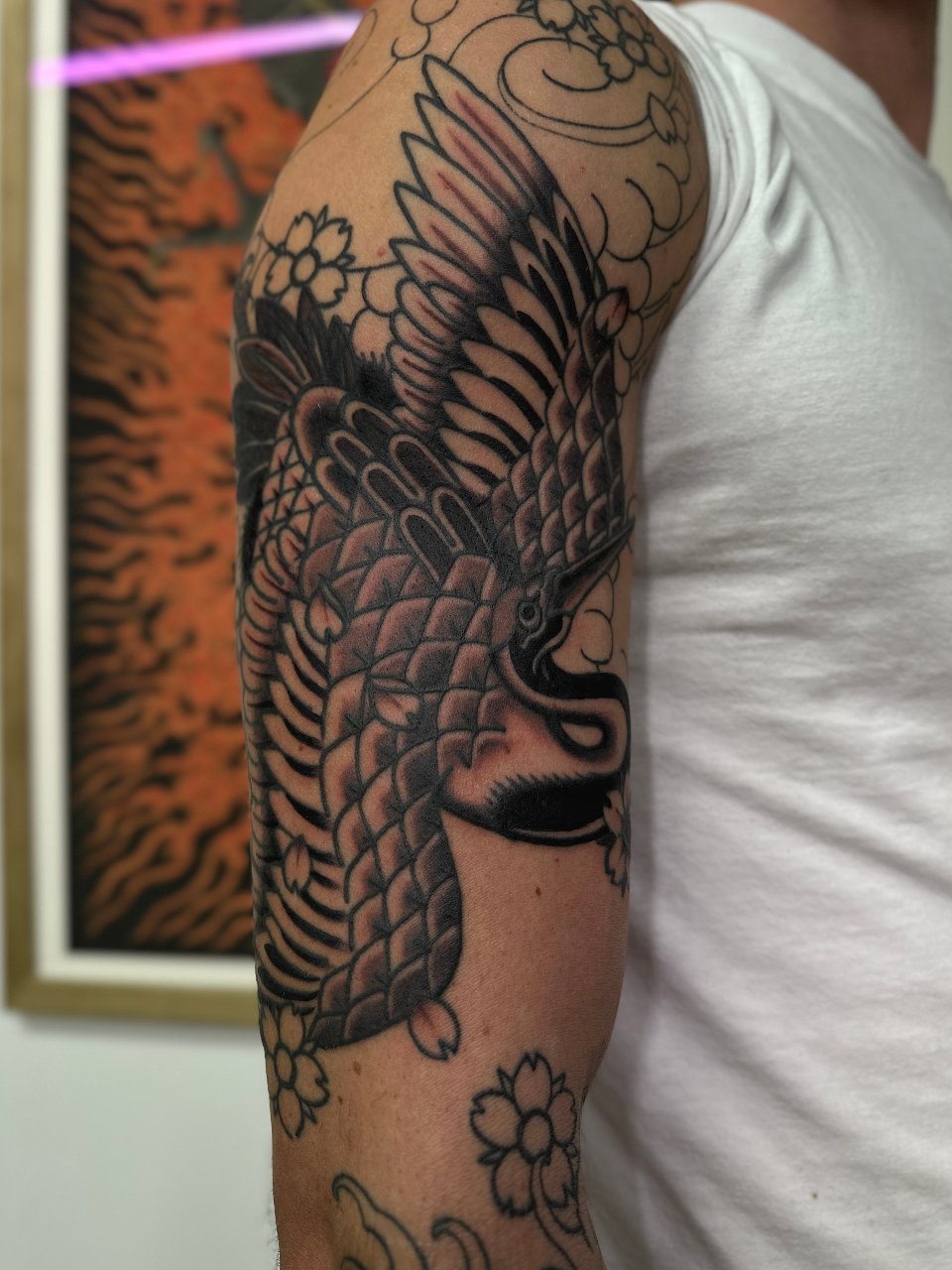Japanese Crane Sleeve 