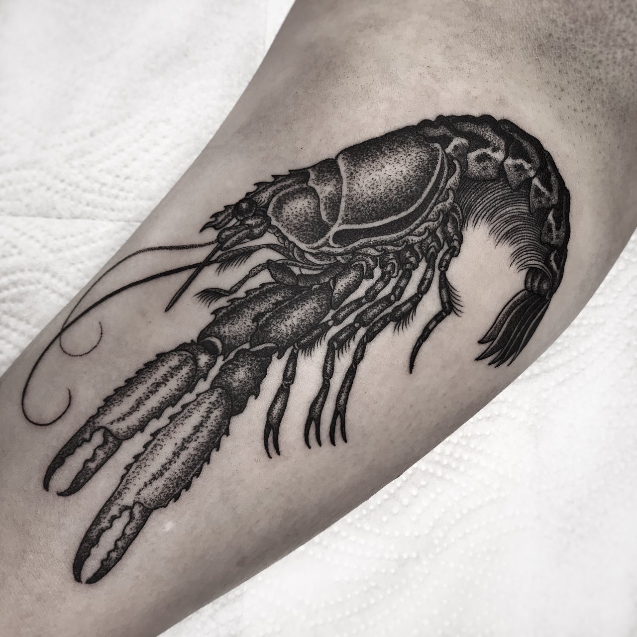 Between blackwork, dorwork and realism