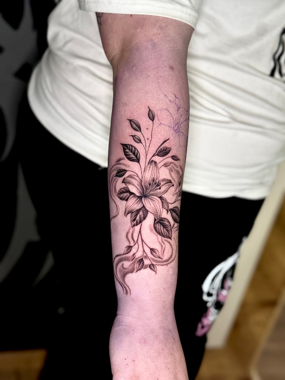Floral sleeve (in progress)