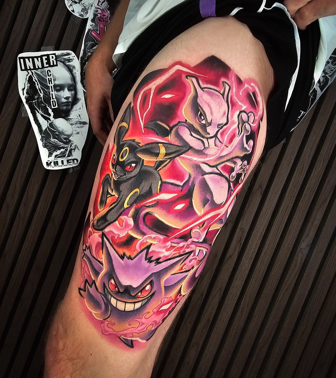 Gengar, Umbreon, Mewtwo