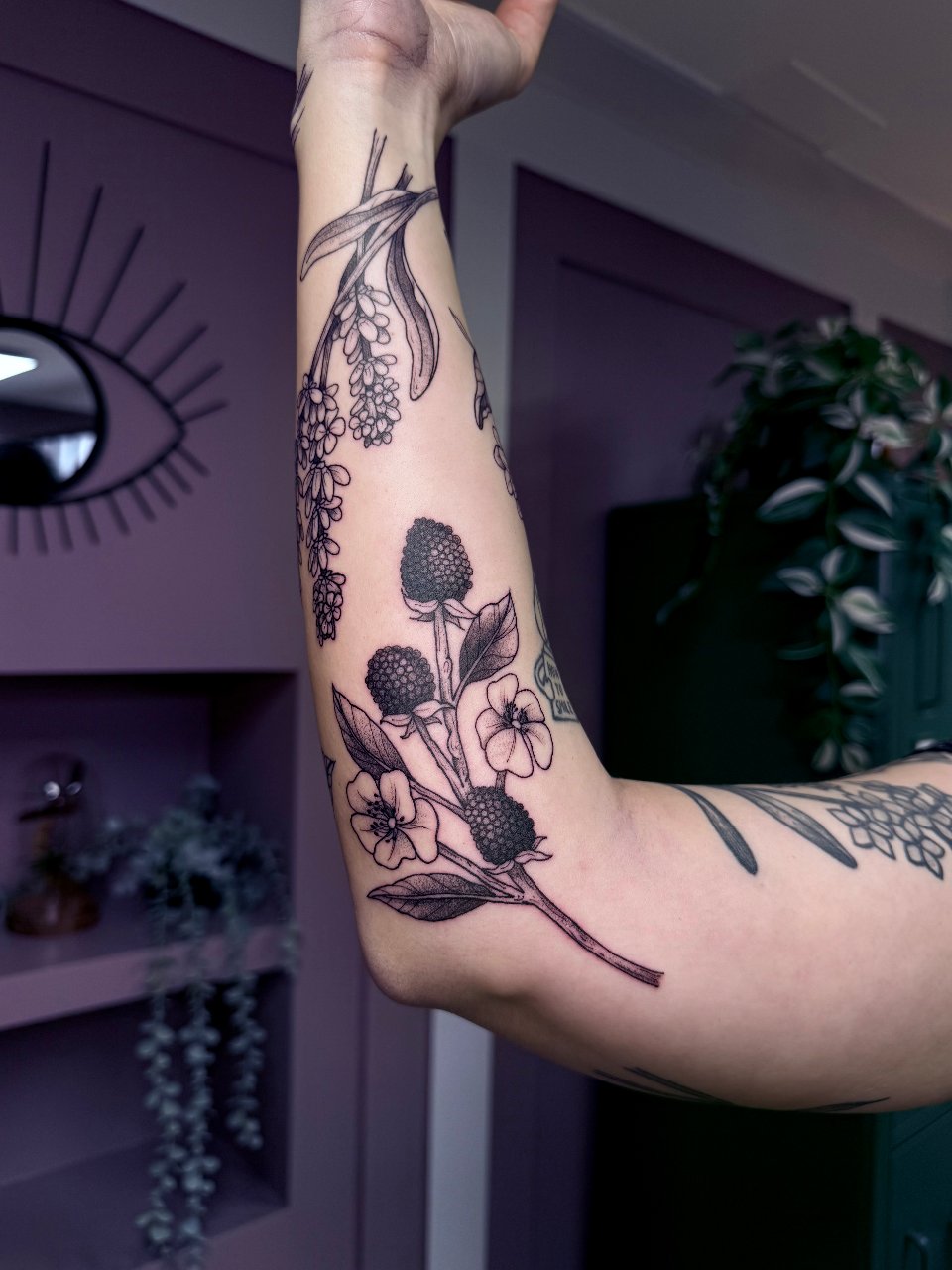 Botanical patchwork sleeve