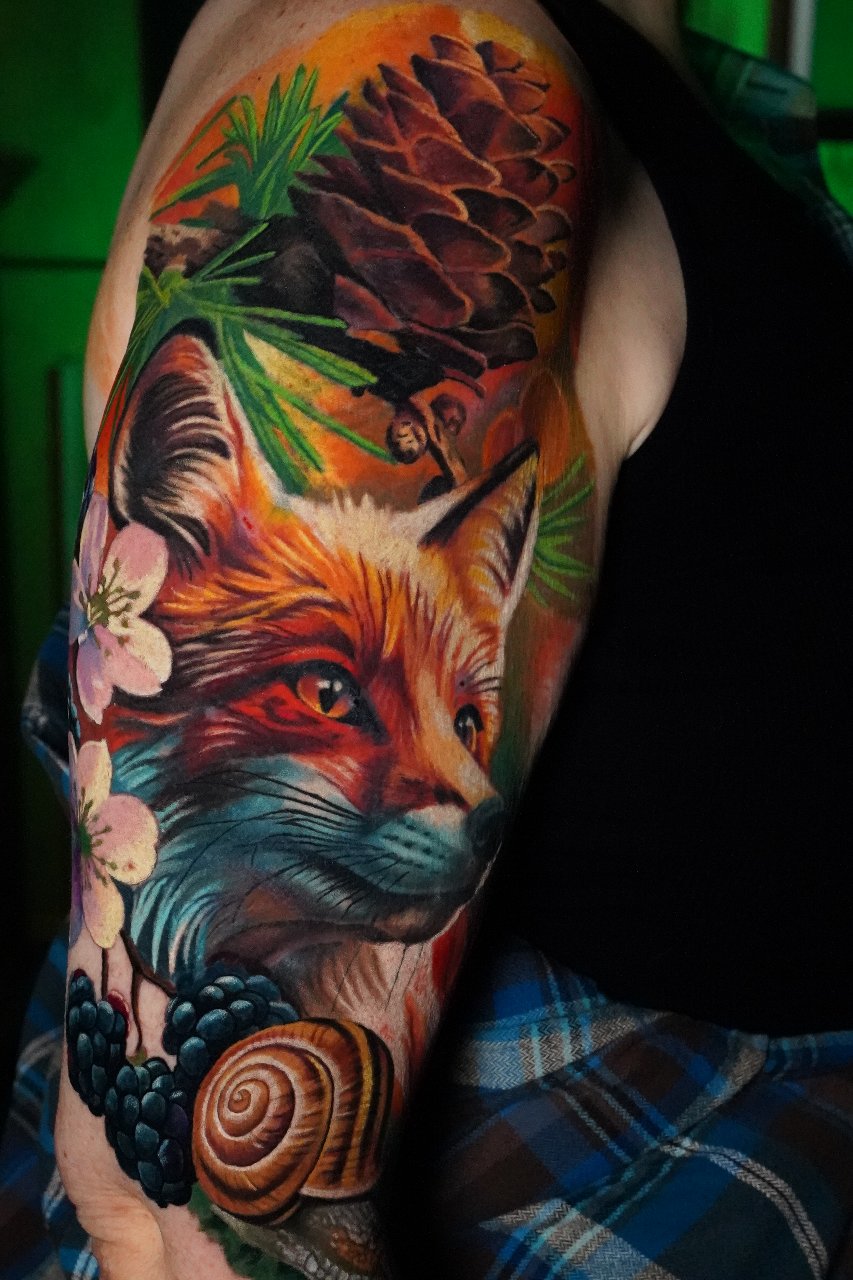 Nature sleeve in progress