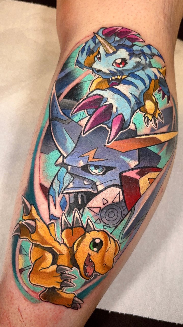Omnimon, Gabumon & Agumon