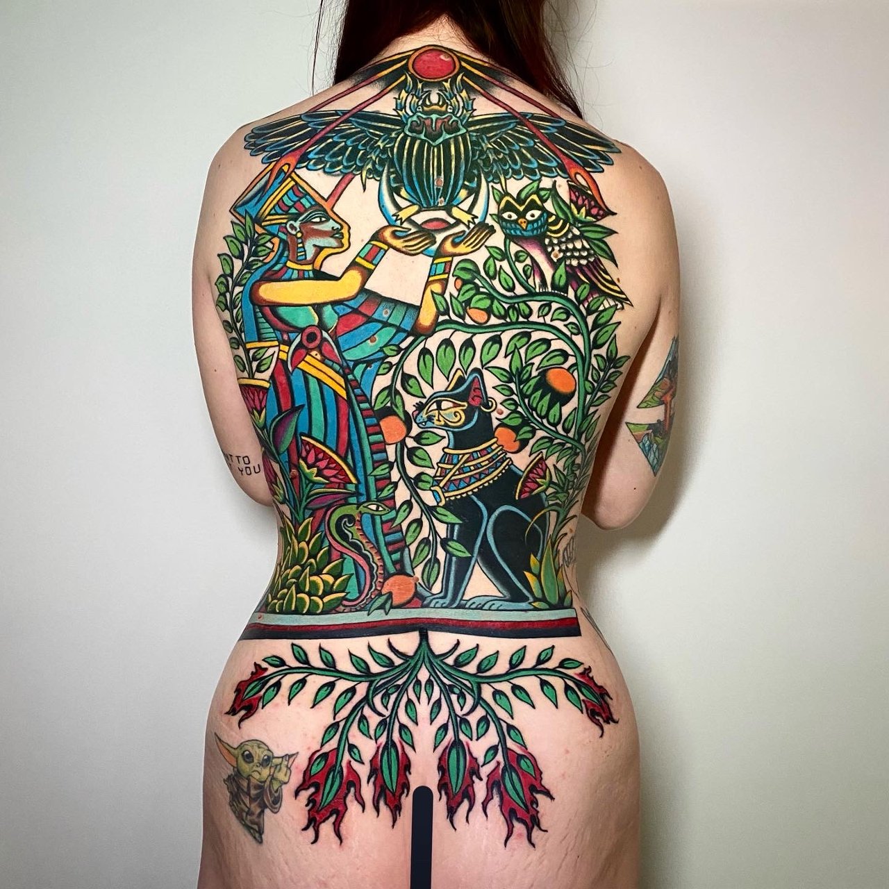 Egyptian backpiece 