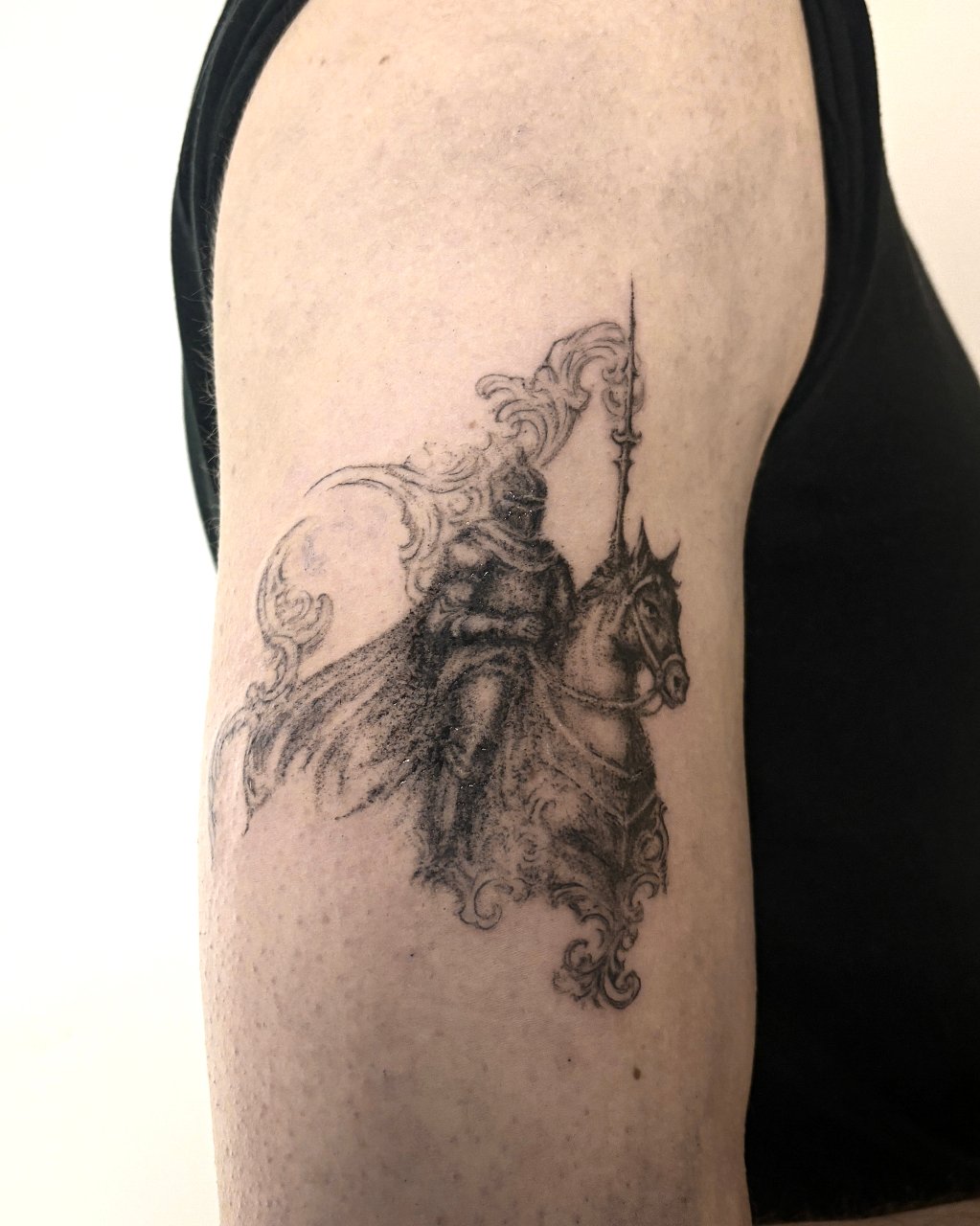 greywash dot-work knight 