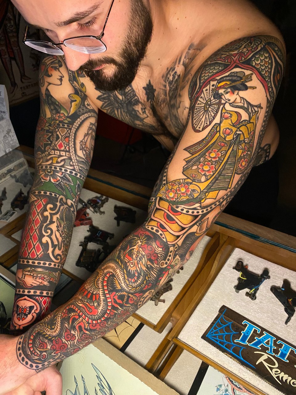 Framed Traditional Sleeve