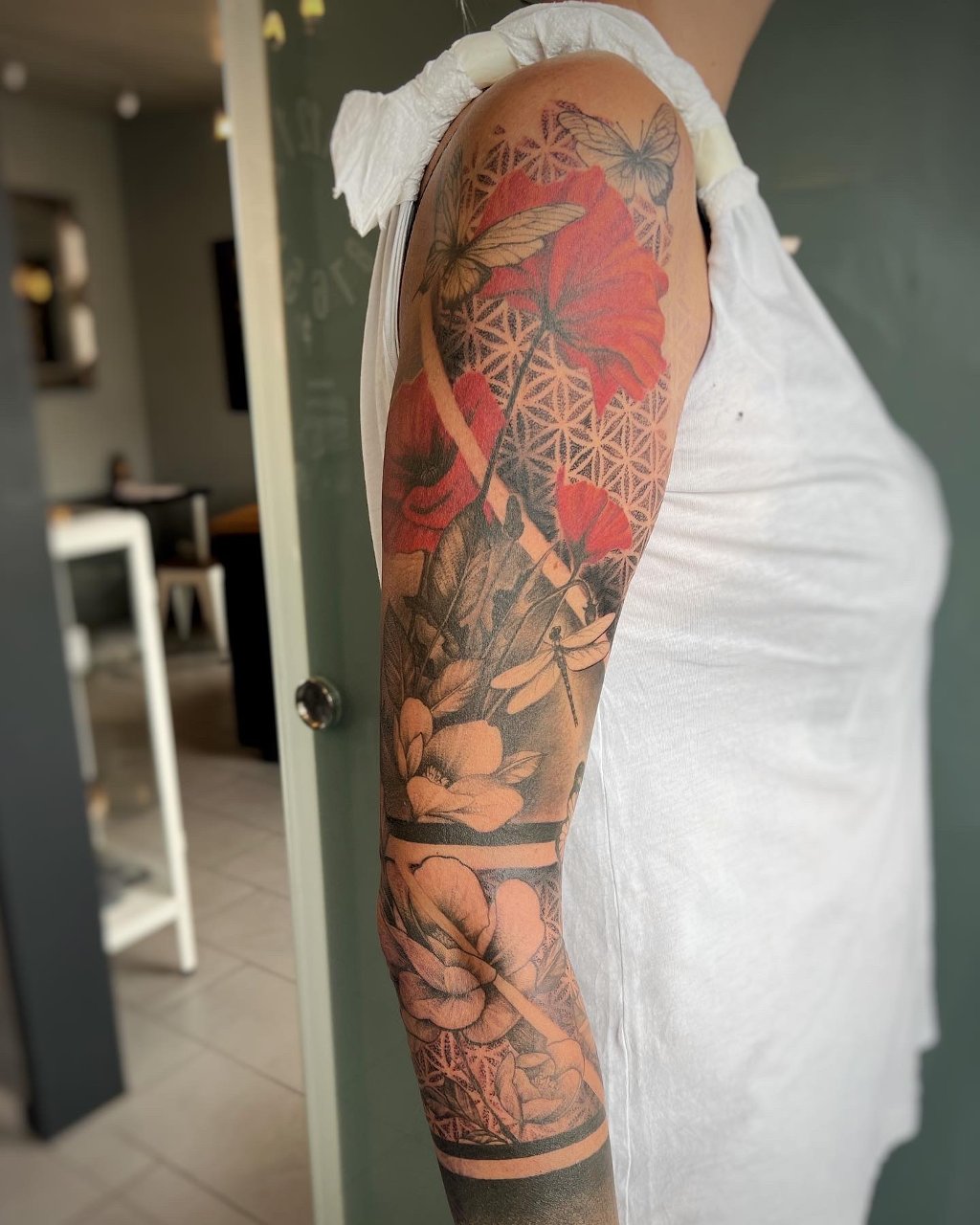 Mohn auf Arm💁🏻‍♂️