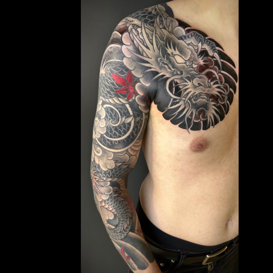 Dragon, Ryu, Momiji, Ahorn Sleeve 