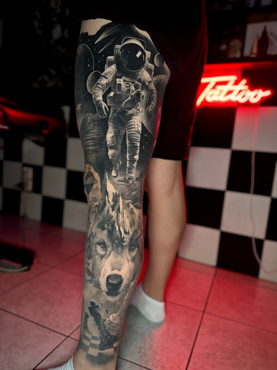 Surreal leg sleeve